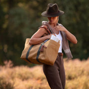 Hay Bag Medium Canvas - Sand & Khaki