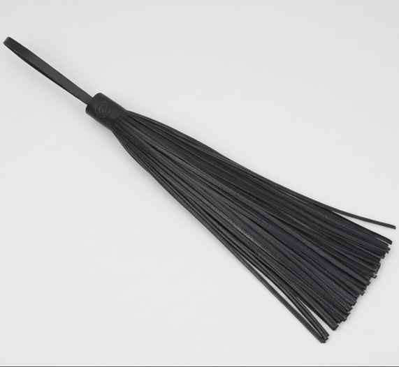 Pony Tail Stor Läder Tassel - Svart