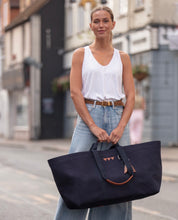 Hay Bag Large Canvas - Navy Blå