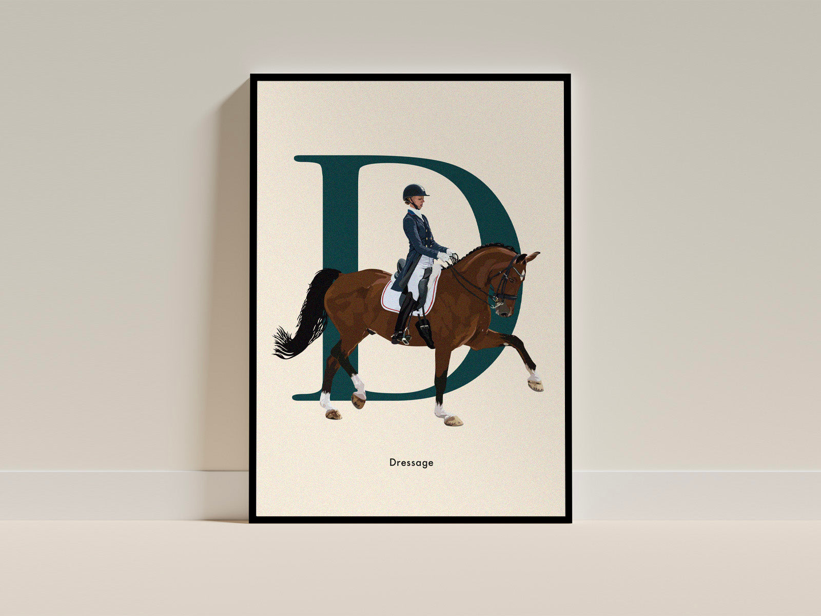 Poster Letter D - Dressage