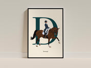 Poster Letter D - Dressage