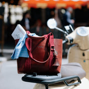 Hay Bag Small Pull Up Läder - Burgundy