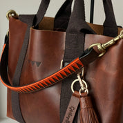 Frontal à bandoulière - Orange et Marron