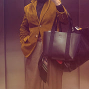 Hay Bag Small Läder - Svart