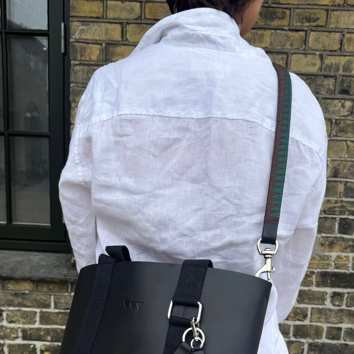 Browband Crossbody Strap - Black & Blue