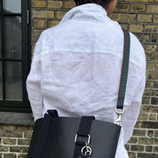 Browband Crossbody Strap - Black & Blue