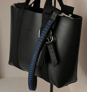 Browband Crossbody Strap - Black & Blue