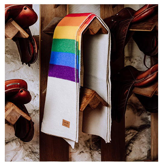 Rainbow Wool Blanket