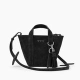 Hay Bag Mini – Schwarzes Wildleder 