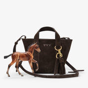 Hay Bag Mini - Dark Brown Suede