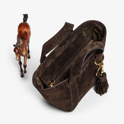 Hay Bag Mini - Dark Brown Suede