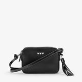 Double Zip väska - Svart