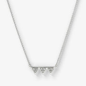 Get the Gallop Halsband - Silver & Vita stenar