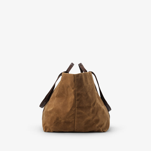 Hay Bag Large Waxed Cotton Canvas - Fox