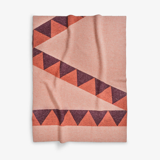 Sharktooth Wool Blanket Large - Pink/Purple