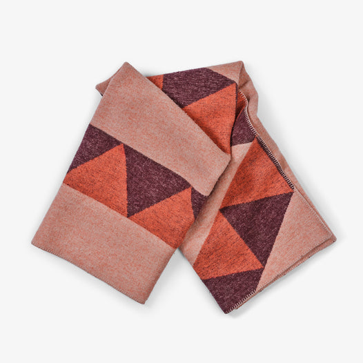 Sharktooth Wool Blanket Large - Pink/Purple