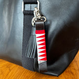 Sharktooth Bag Charm - Röd & Vit