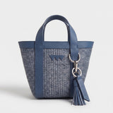 Hay Bag Mini Raffia - Blue