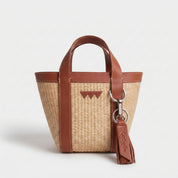 Hay Bag Mini Raffia - Brun