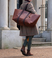 Hay Bag Large Pull Up Läder - Brun