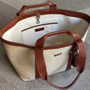 Hay Bag Medium Raffia - Brown