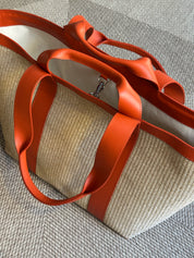 Hay Bag Medium Raffia - Orange