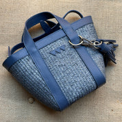 Hay Bag Mini Raffia - Blue