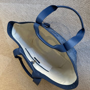 Hay Bag Medium Raffia - Blue
