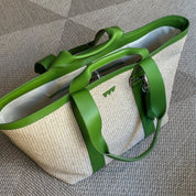 Hay Bag Medium Raffia - Grün
