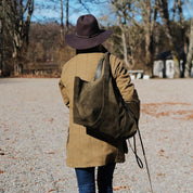 Hay Bag Medium Suede - Green