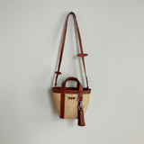 Hay Bag Mini Raffia - Brown