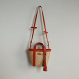 Hay Bag Mini Raffia - Orange