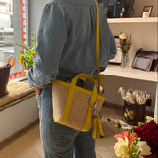 Hay Bag Mini Raffia - Yellow