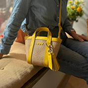 Hay Bag Mini Raffia - Yellow