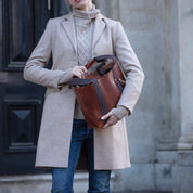 Hay Bag Medium Pull Up Läder - Brun