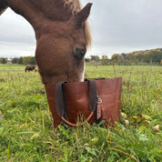 Hay Bag Medium in Pull Up Leather - Brown
