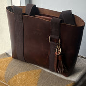 Hay Bag Small Pull Up Läder - Brun