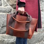 Hay Bag Small Pull Up Läder - Brun