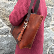 Hay Bag Small Pull Up Läder - Brun