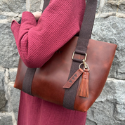 Hay Bag Small Pull Up Läder - Brun