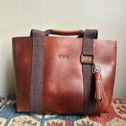 Hay Bag Small Pull Up Läder - Brun