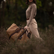 Hay Bag Large Waxed Cotton Canvas - Fox