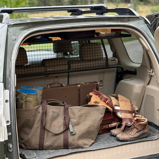 Hay Bag Large Waxed Cotton Canvas - Forest Green