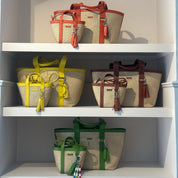 Hay Bag Medium Raffia - Yellow