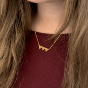 Get the Gallop Halsband - Guldpläterad & Orange