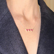 Get the Gallop Halsband - Silver & Rosa stenar