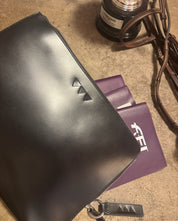 Lisen Laptop Leather Case - Black