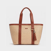 Hay Bag Medium Raffia - Brun