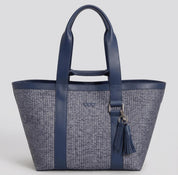 Hay Bag Medium Raffia - Blue