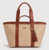 Hay Bag Medium Raffia - Brown